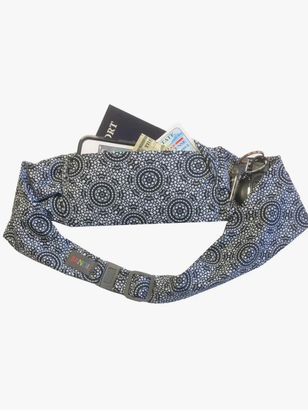 Bandi Black & White Large Pocket Belt